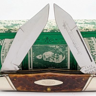 1991 Case XX Classic Jigged Bone Swell Center Moose 62046J w/ Box
