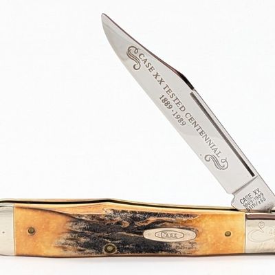 Ltd 1989 Case XX Centennial Stag Long Pull No Guard Cheetah 5111 1/2