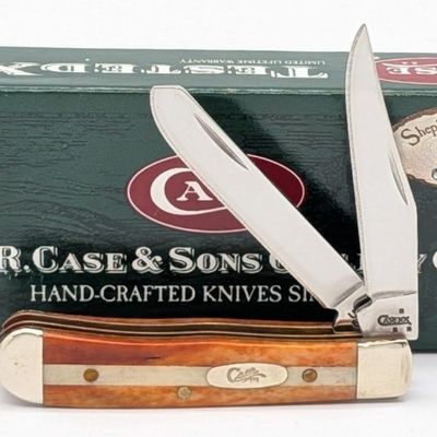 2007 Case XX Chestnut & Natural Smooth Bone Tiny Trapper 62154 w/ Box