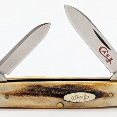 1978 Case XX Red Letter Stag Pen Senator Knife 5279
