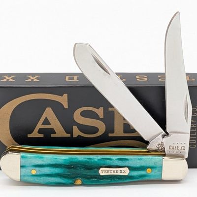 2022 Case XX Kinfolks Jig Jade Bone Mini Trapper 6207 w/ Box