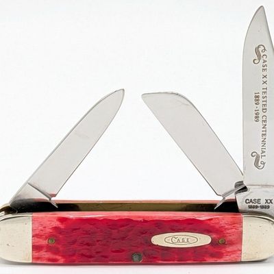 1989 Case XX Centennial Red Bone Cattle Knife R6345 1/2