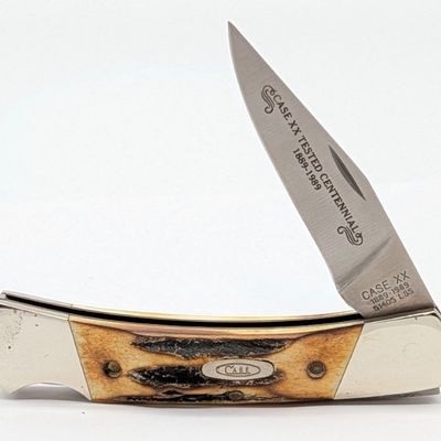 Ltd 1989 Case XX Centennial Stag Small Caliber Lockback 51405