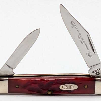 1989 Case XX Centennial Red Bone Half Whittler R6208