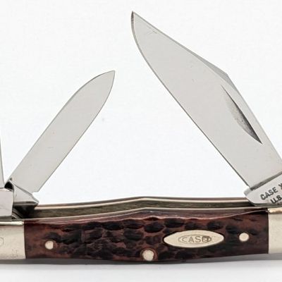 1975 Case XX Jigged Bone Split Back Whittler 6383