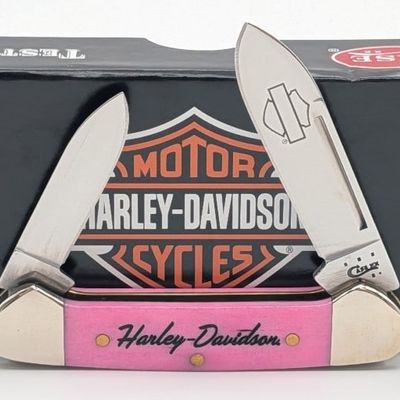 2014 Case XX Harley-Davidson Smooth Pink Bone Baby Butterbean 62132  w/ Box