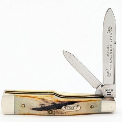 1989 Case XX Centennial Stag Long Pull Small Gunstock 5215