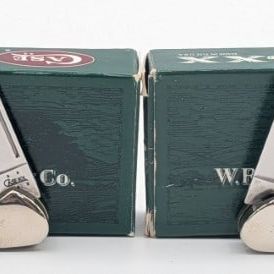 2001 & 06 Case XX Antique Bone & Lace Wood Baby Butterbeans w/ Boxes