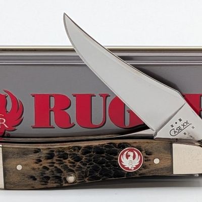 2004 Case XX Ruger Jigged Bone Russlock 61953L w/ Tin