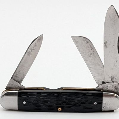 WWII Era Case Tested XX Rough Black Even End Jack Knife