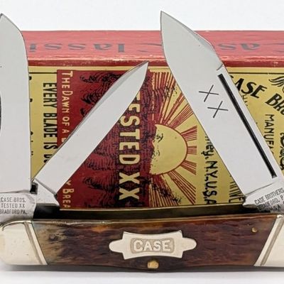 1990 Case XX Classic Brown Bone Whittler 630109 w/ Box
