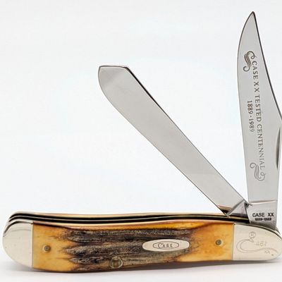 Ltd 1989 Case XX Centennial Stag Dogleg Jack Knife 5240