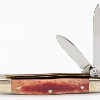 1980 Case XX Smooth Red Bone Small Jack Knife SR62027