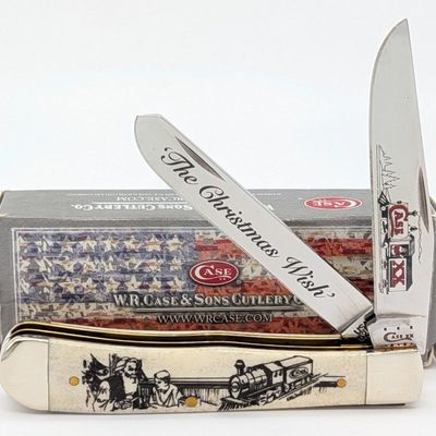 2012 Case XX The Christmas Wish Natural Bone Trapper 6254 w/ Box
