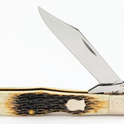 Ltd 2005 1 of 350 Case Brothers Encyclopedia Set Scrolled Bolster Green Bone Cheetah 6111 1/2