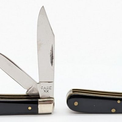 1940-64 Case XX Slick Black Tadpole Knives 2229 1/2