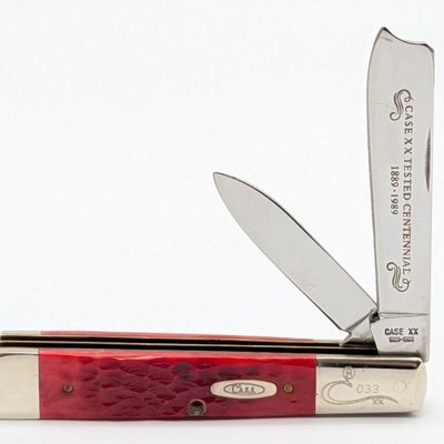 Ltd 1989 Case XX Centennial Red Bone Razor R62005