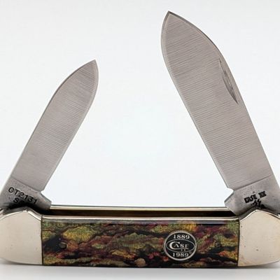 1989 Case XX Centennial Christmas Tree Celluloid Canoe Knife CT2131