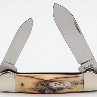 1990 Case XX Stag Canoe Knife 52131