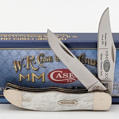 Ltd 2020 Case XX Roman Numeral White Pearl Corelon Pocket Hunter 92165 w/ Box