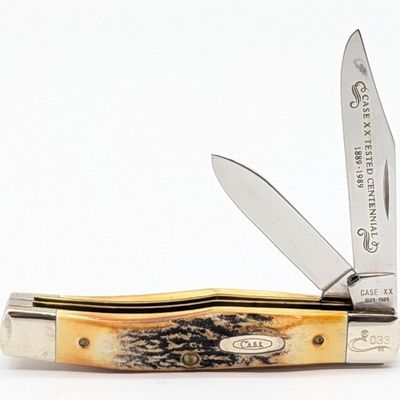 Ltd 1989 Case XX Centennial Stag Texas Jack Knife 52032