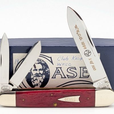 Ltd 1992 Case XX Classic WKCC Red Bone Cigar Whittler 6391 w/ Box