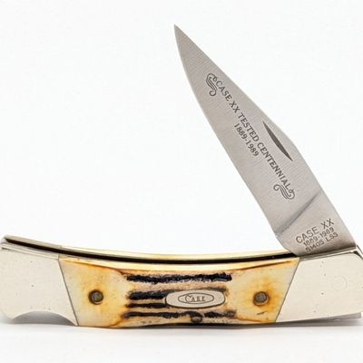 1989 Case XX Centennial Stag Small Caliber Lockback 51405