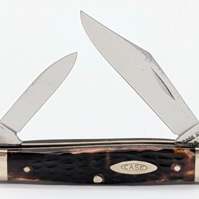 1975 Case XX Jigged Pretty Bone Half Whittler 6208