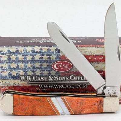2013 Case XX Exotic Orange Coral Trapper EX254 w/ Box