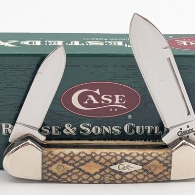 2005 Case XX Snakeskin Natural Bone Baby Butterbean 62132 w/ Box