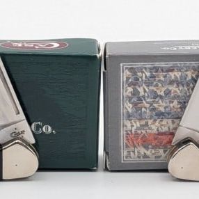 2007 & 13 Case XX White & New Black Baby Butterbeans 62132 w/ Boxes