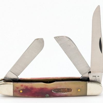 1981 Case XX Smooth Red Bone Medium Stockman SR6347 1/2