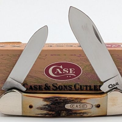 1995 Case XX Stag Canoe Knife 52131 w/ Box
