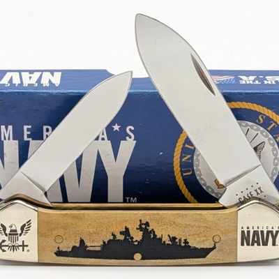 2020 Case XX US Navy Smooth Bone Canoe Knife 62131 w/ Box