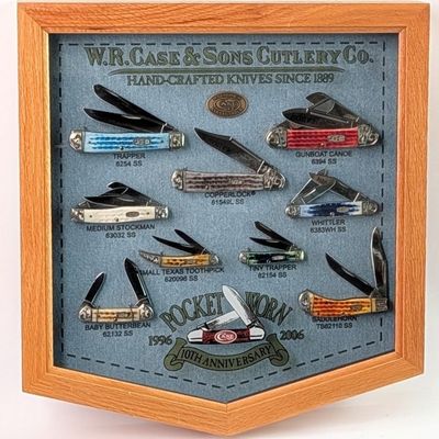 Ltd 2006 Case XX 10th Anni Pocket Worn Mint Set w/ COA