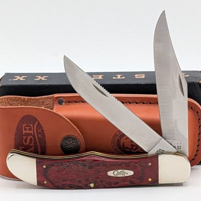 2021 Case XX Jigged Rosewood Folding Hunter 6265 w/ Sheath & Box