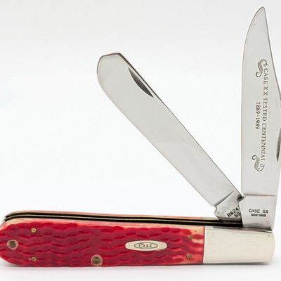 1989 Case XX Centennial Red Bone Two Blade Grand Daddy Barlow R6243