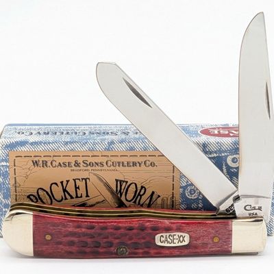 1996 Case XX Pocket Worn Red Bone Trapper 6254 w/ Box