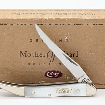 2002 Case XX Mother of Pearl Small Texas Toothpick 810096 w/ Box