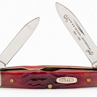 Ltd 1989 Case XX Centennial Red Bone Pen Knife R62042