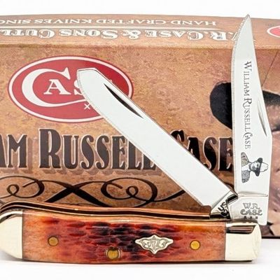 2007 Case XX William Russell Case Chestnut Bone Tiny Trapper 62154 w/ Box