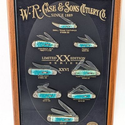 Ltd 2011 Case XX Sea Green Bone Mint Set w/ COA