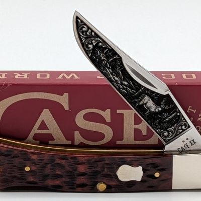 2026 Case XX Etched Mahogany Bone Axe Handle BR61135 w/ Box