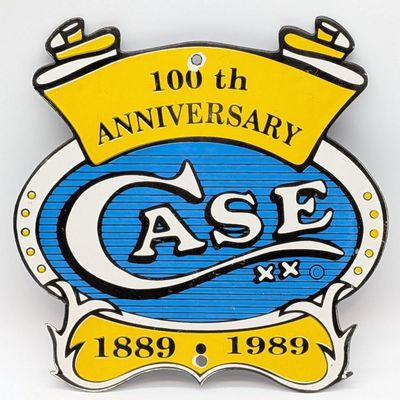 1989 Case XX 100th Anniversary Porcelain Sign