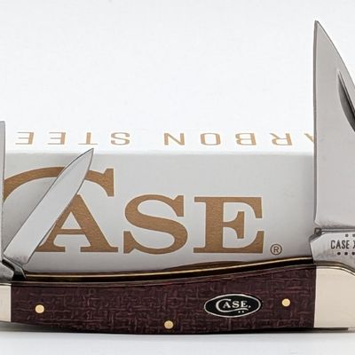 2025 Case XX Dark Red Burlap Micarta Seahorse Whittler 10355 w/ Box