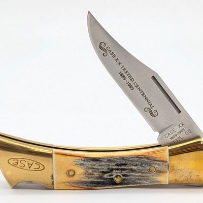 1989 Case XX Centennial Stag Sharkstooth Lockback 5197