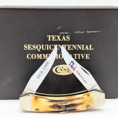 Ltd 1981 Case XX Texas Sesquicentennial Stag Texas Lockhorn w/ Case
