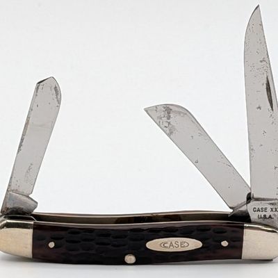 1965-69 Case XX Jigged Bone Medium Stockman 6318