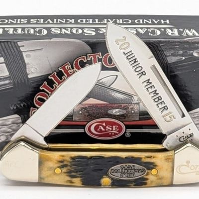 Ltd 2015 Case XX Collector's Club Jr. Member Dark Anique Bone Baby Butterbean 62132 w/ Box
