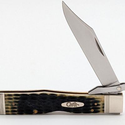 2018 Case XX Olive Green Bone Cheetah 6111 1/2
